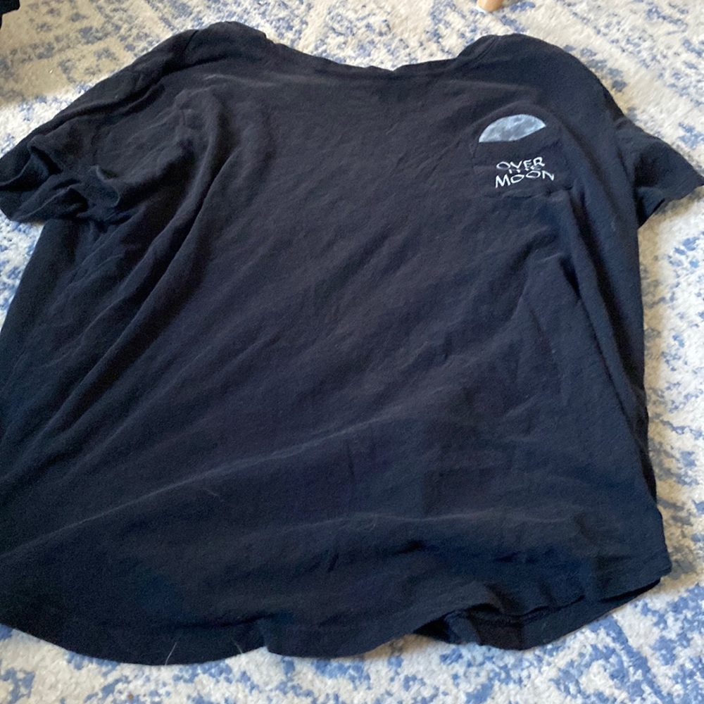 Black shirt with front pocket